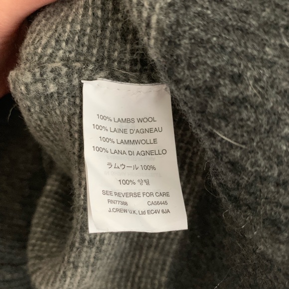 J CREW Grey Lambswool 100% Wool Crewneck Sweater M - Picture 5 of 5